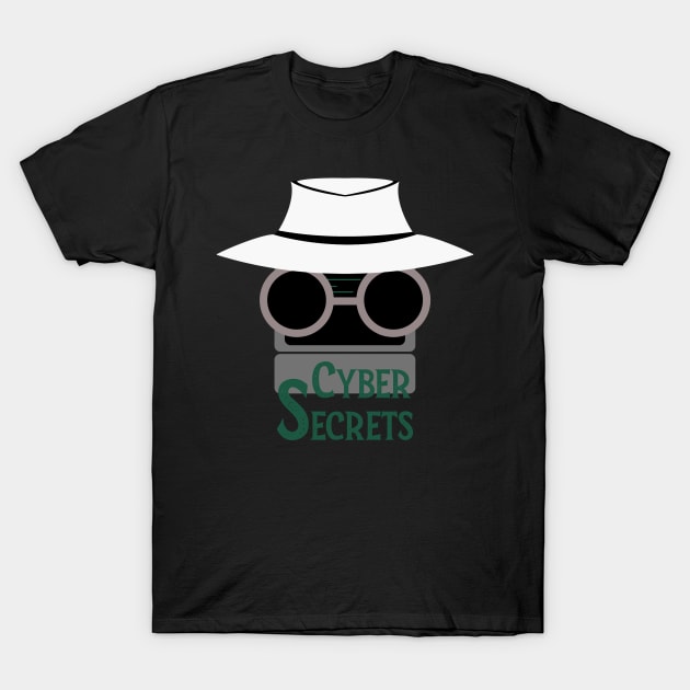 Cyber Secrets Whitehat: A Cybersecurity Design T-Shirt by McNerdic